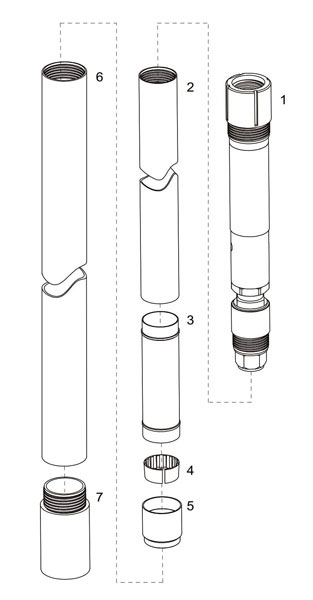 Jet-type Reverse Circulation Double Tube Core Barrels